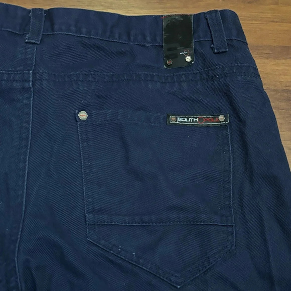 Southpole Y2K Relaxed Fit Dark Navy Jeans Straight Leg Baggy Skater Size 42x32 - Picture 12 of 12